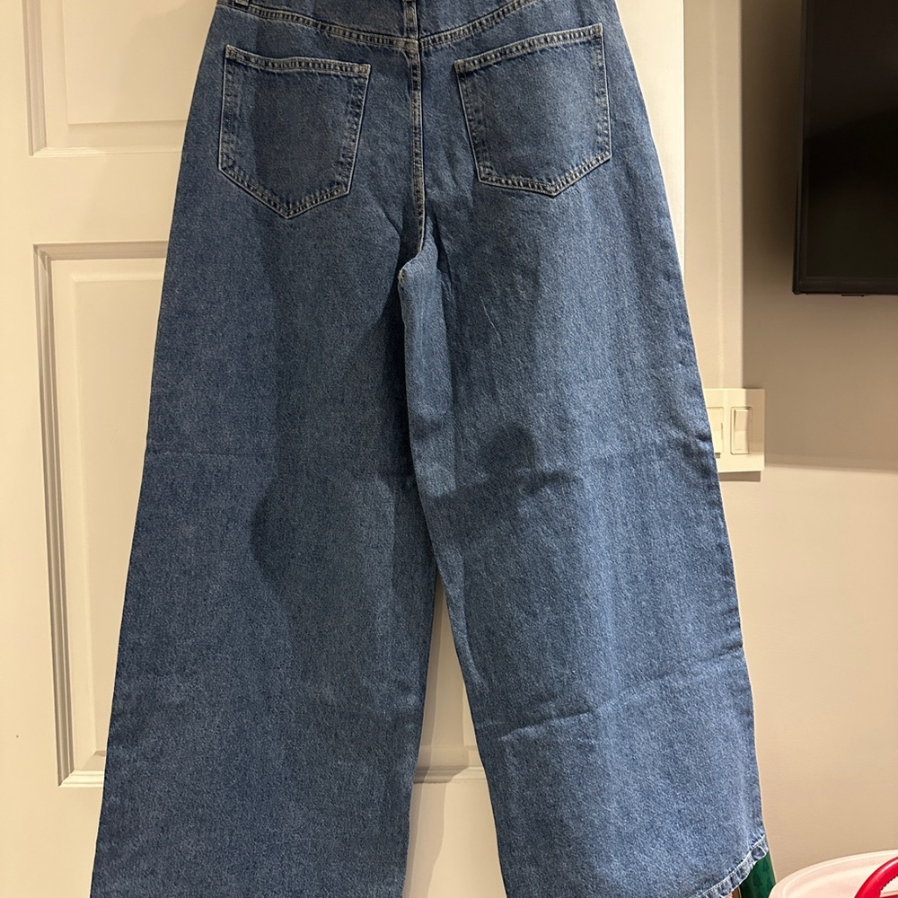 Classic Blue Denim Flare & Wide Leg Jeans - Picture 5 of 6